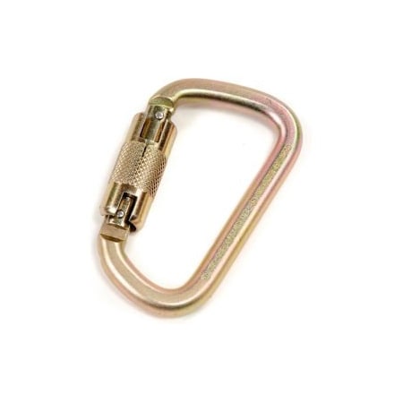 Honeywell North Ansi Z359-2007 Compliant Automatic Twist-Lock Steel Carabiner, 1 In Gate Opening 17D-1/